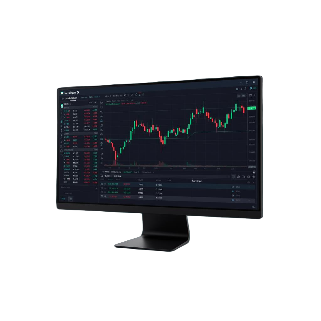 Desktop Terminal mockup showing MetaTrader 5